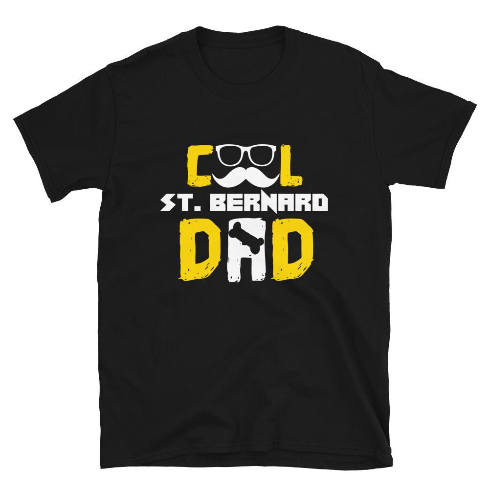 Cool St. Bernard Dad T-Shirt Saint Bernard Dog Shirt Dog Lover 3XL