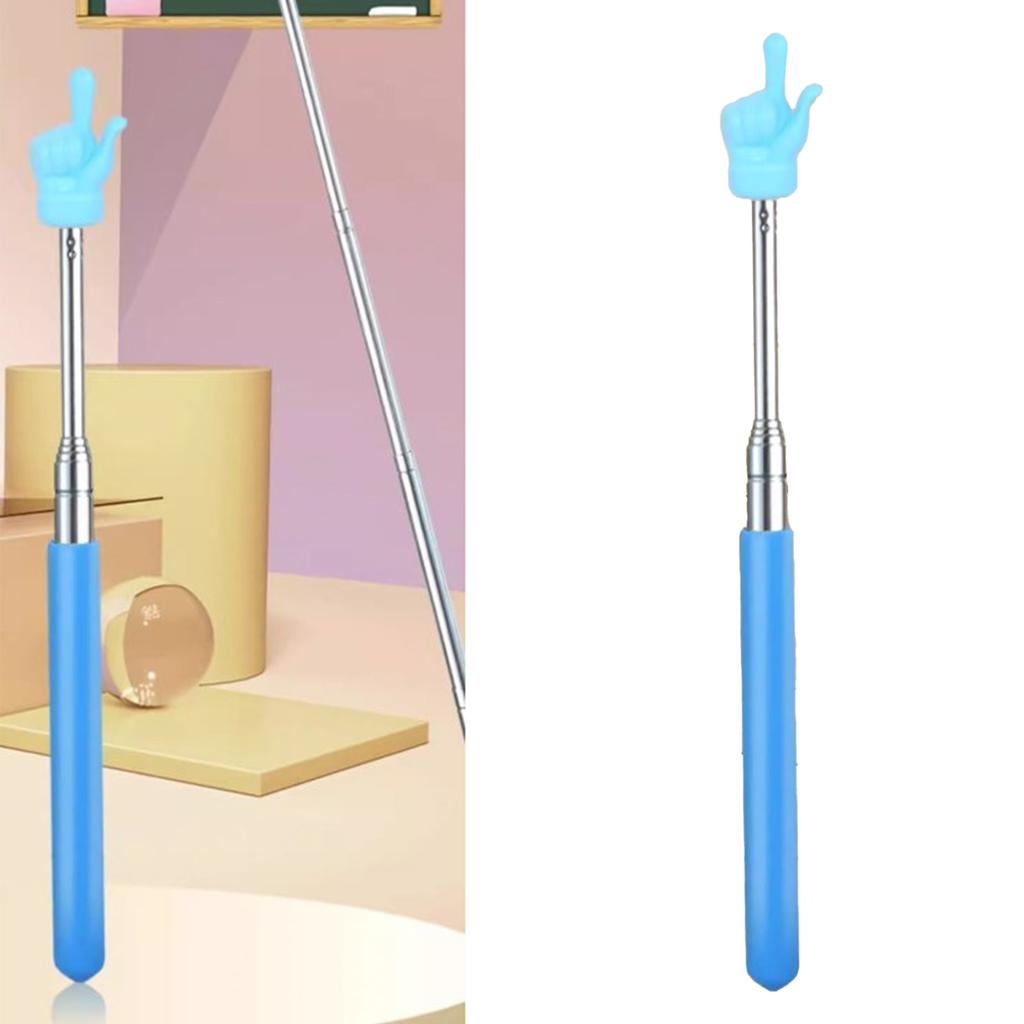 Retractable Teaching Pointers Flexibility Stainless Steel Children Finger Reading Stick Point