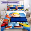 3pcs Bob the Builder Bedding Set Duvet Cover Closure Includes 1 Duvet Cover & 2 Pillowcases, Soft and Comfortable for All Seasons.
