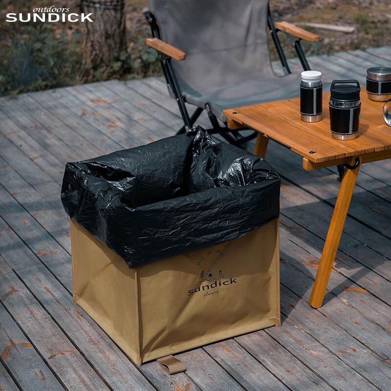 Outdoor Folding Picnic Trash Can & Storage Bag