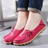 2025 Plus Size Women's Shoes, Two-layer Cowhide Mother Shoes, Casual and Versatile Single Shoes, Comfortable Bean Women's Shoes