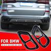 For BMW X5 X6 X7 Tail Pipe Mask G05 G06 G07 Stainless Steel Exhaust Pipe Tail Pipe M60i Muffler Tip Nozzle