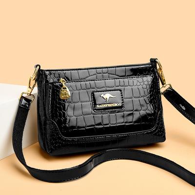 Borsa a tracolla stampata alla moda Borsa monospalla Borsa quadrata piccola da donna