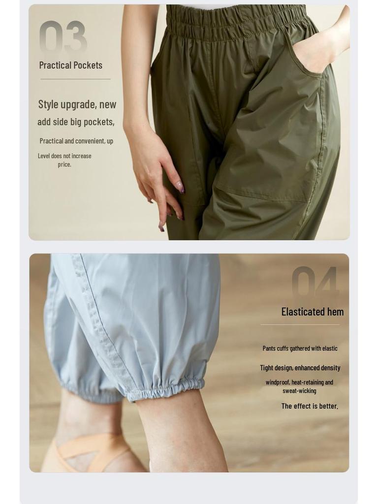 Women's Dance & Fitness Sweatpants - Yigengmei Body Shaping Sweatsuit for Students