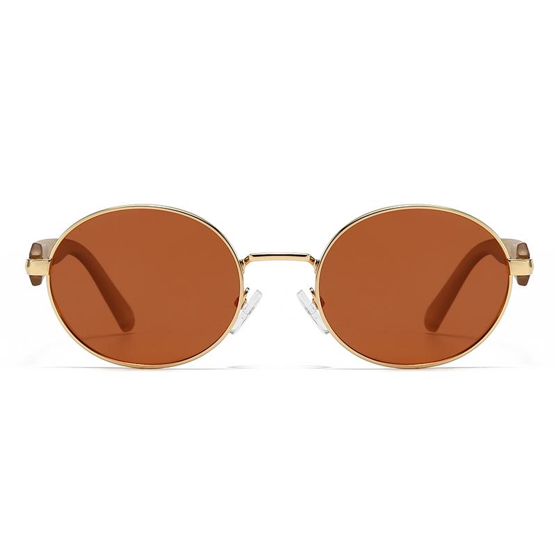 Trendy Retro Round Sunglasses for Men Women Cross Border European American Ins Style Street Photography Modern Charm