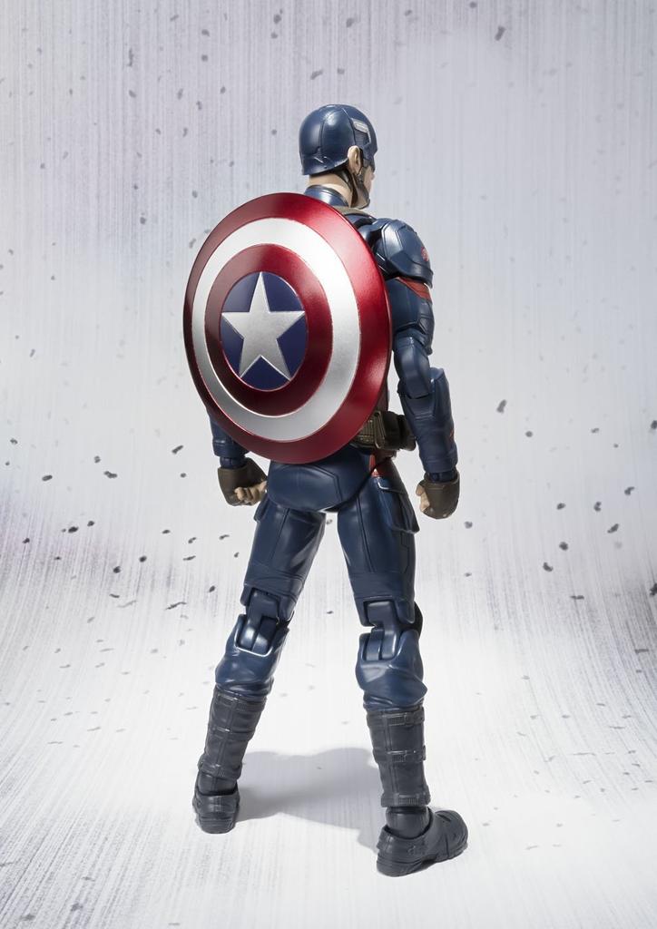 TAMASHII NATIONS Figurină mobilă pictată Captain America de 150 mm SHFiguarts (Război civil) Aproximativ. ABS&PVC