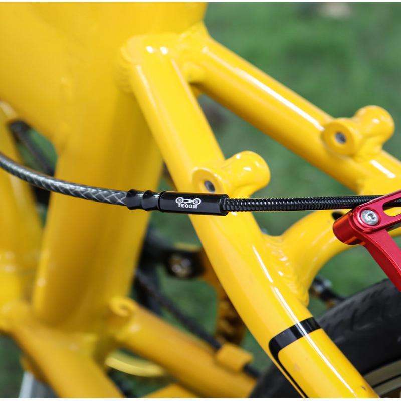 Universal Fit Aluminium Alloy Bike V Brake Cable Guide Pipe Wear Resistant Bend Hose Tube for All Kinds of Bicycles Repair