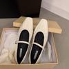 French Flat-soled Silver Mary Jane Single Shoes Women's Shoes Spring and Autumn 2025 New Spring Skirt Gentle Evening Shoes