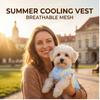 Thin Breathable Color-Block Dog Summer Vest, Cooling Anti-Heat Pet Clothes for Small to Medium Dogs, Ideal for Daily Indoor and Outdoor Wear