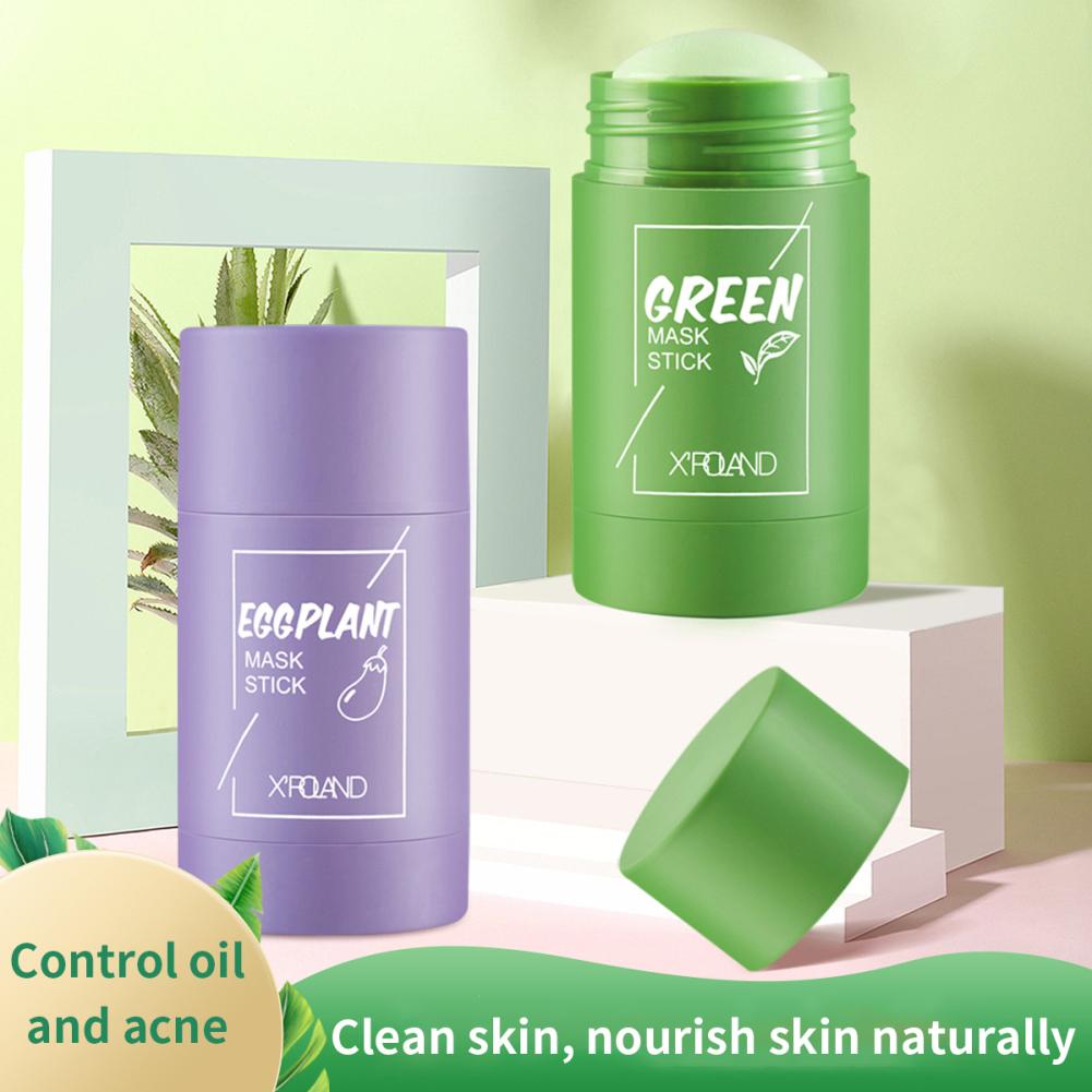 Green Tea Mask Stick, Blackhead Remover Mask, Green Tea Purifying Clay Stick Mask, Deep Pore Cleansing, Face Moisturizing
