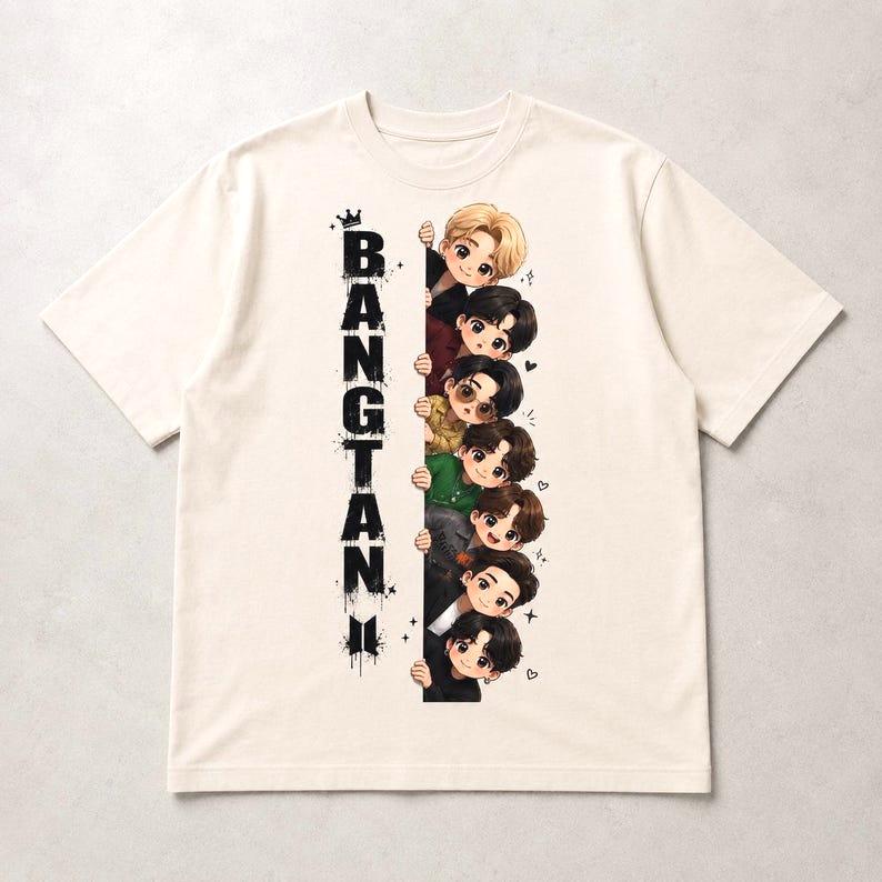2026 Summer Hot Sale BTS Army Fan T-shirt Unisex Hip Hop Streetwear T-shirt Lightweight Breathable and Comfortable Clothes