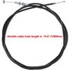 75'' Throttle Cable For 90Cc 110Cc 125Cc 150Cc 250Cc Kandi GKA Black Widow Go Kart Go Cart Yerf Dog Mini Bike Gas Scooter Dirt Bike Buggy Lawn Mower