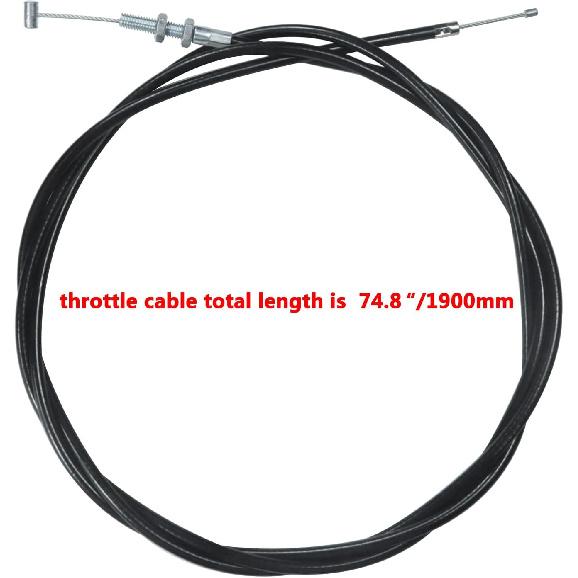 75'' Throttle Cable For 90Cc 110Cc 125Cc 150Cc 250Cc Kandi GKA Black Widow Go Kart Go Cart Yerf Dog Mini Bike Gas Scooter Dirt Bike Buggy Lawn Mower