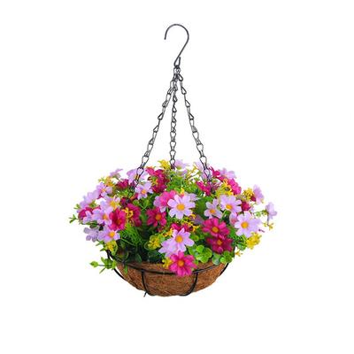 Artificial Flowers Realistic Artificial Flowers Realistic Artificial Flower Hanging Baskets for Home Decor Non-fading Spring