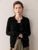 2025 Autumn/Winter Women's Cashmere Polo Collar Long Sleeve Loose Knit Cardigan Sweater