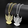  Fashion Angel Girl Necklace for Women Stainless Steel Elegant Pray Amulet Pendant Chain Birthday Jewelry Best Gift