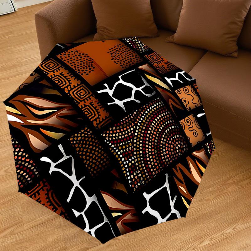 1PC African patterns Umbrella-8-Rib Reinforced Portable Folding Travel Suitable for All Seasons Outdoor Daily Use-J355