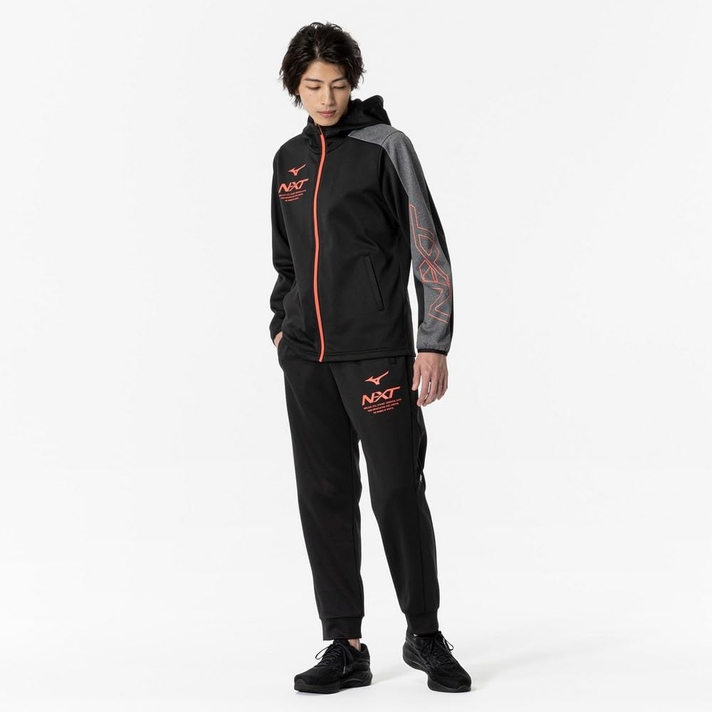 Mizuno Training Wear Size M N-XT Sweatpants, Fleece-Lined, 32JDA760, Black,