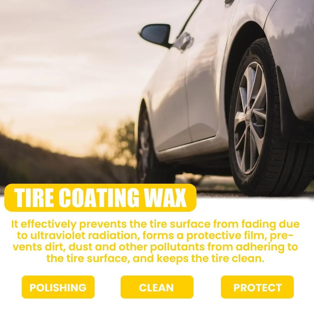 100g Tire Polishing Agent Car Tire Gloss and Shine Coating Agent Anti-Aging Car Tire Retreading and Film Plating Cream