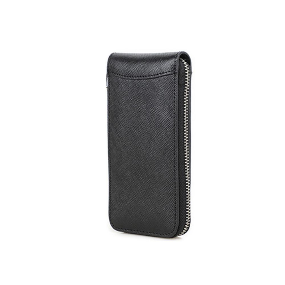 

Vintage Leather Watch Box With Card Slot Single Slot Watch Case Wrist Watch Boxes Travel Storage чёрный