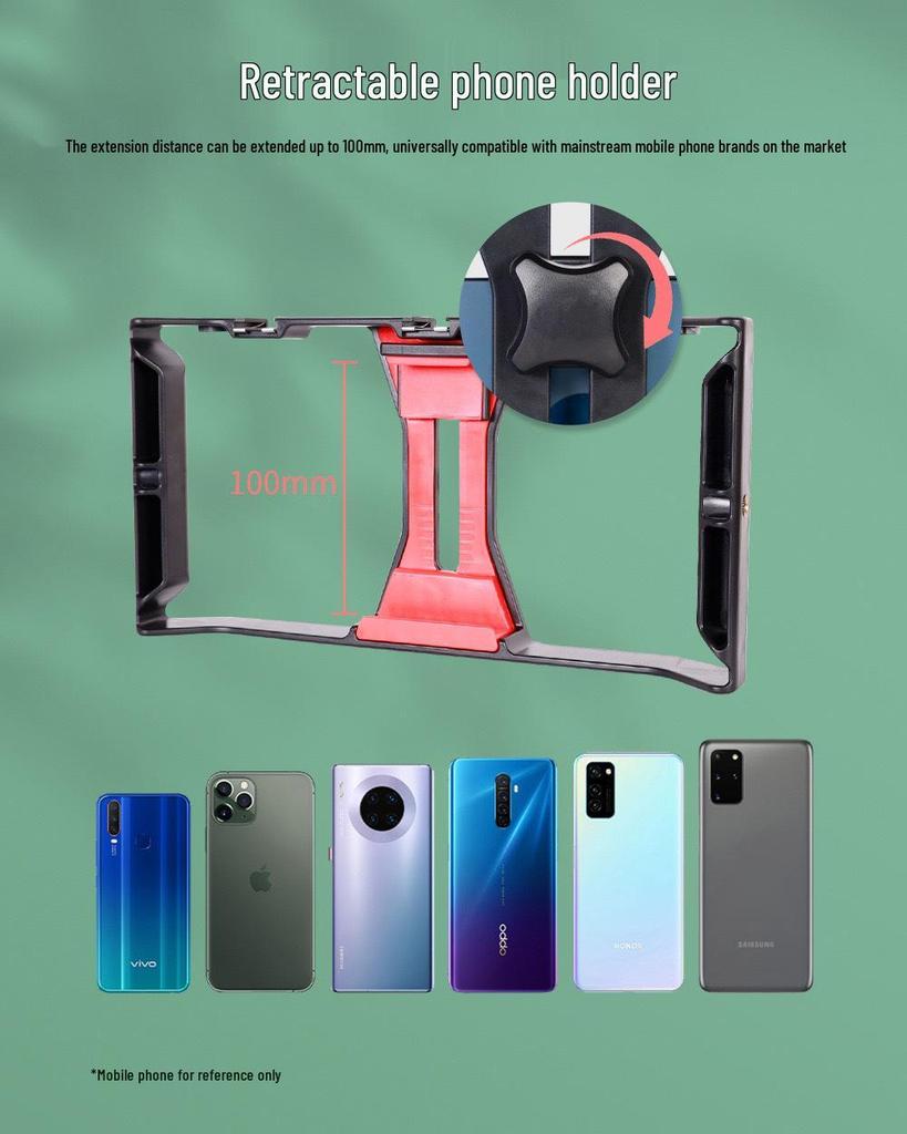Rabbit Cage Mobile Phone Stabilizer: Handheld Frame for Shake-Free Video Recording