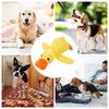 Giocattolo Rilassante per Cani Resistente al Morso Anatra Gialla Peluche Giocattolo per Animali Domestici con Suono Giocattolo da Masticare Divertente Interattivo per Cuccioli per la Pulizia dei Denti