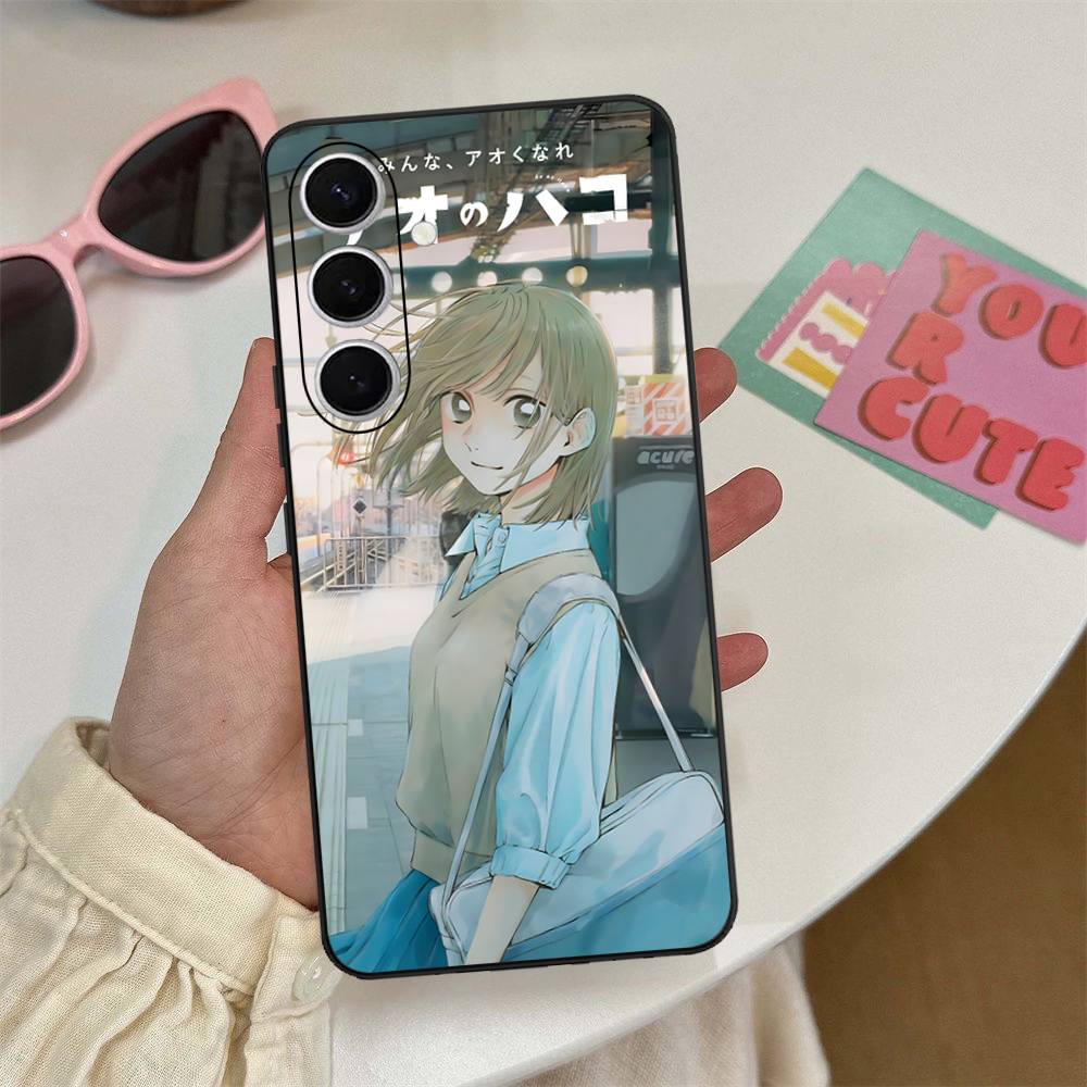 

Anime B-Blue Box Phone Case For Samsung S 24 fe 25 Ultra plus 20 lite 21 30 22 23 24 22 Ultra 5G Fundas Samsung S30 Ultra 5G