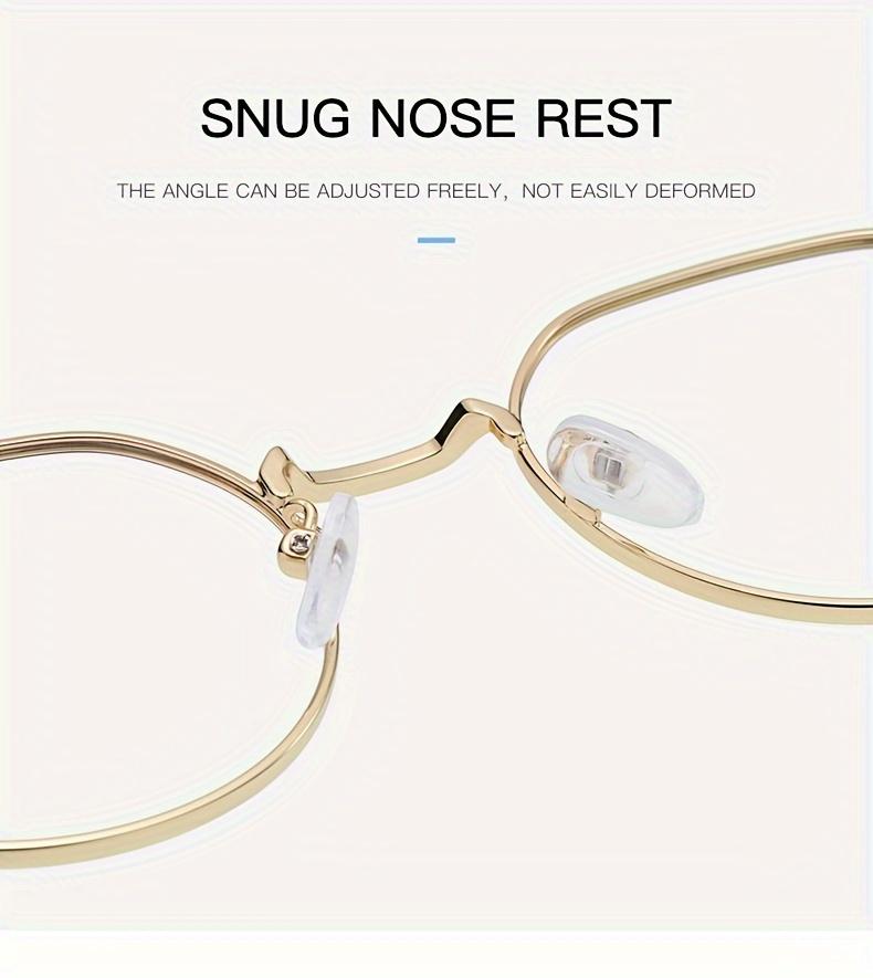 1pcs New Irregular Metal Glasses Frame for Men and Women Both Day and Night Anti-blue Light Photochromic Lenses