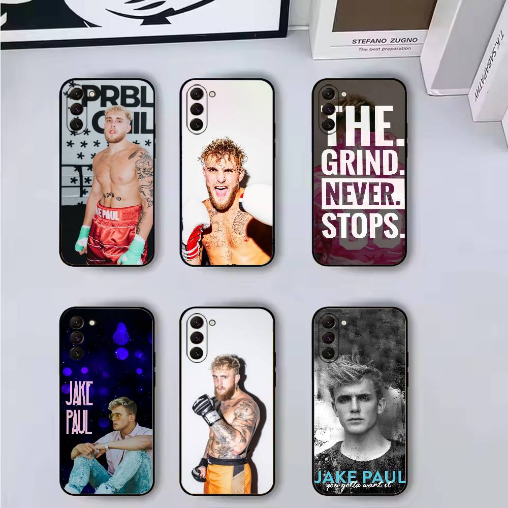 Boxing Star J-Jake Paul Phone Case Black Silicone Soft For Samsung Galaxy A73,A72,A71,A70,A53,A52,A51