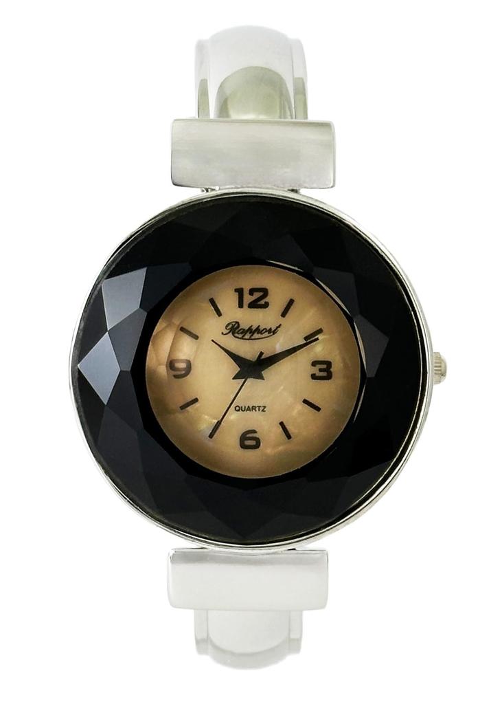 RAPPORT Bangle Watch 174168 Brown Women's Watch, Jewel-like