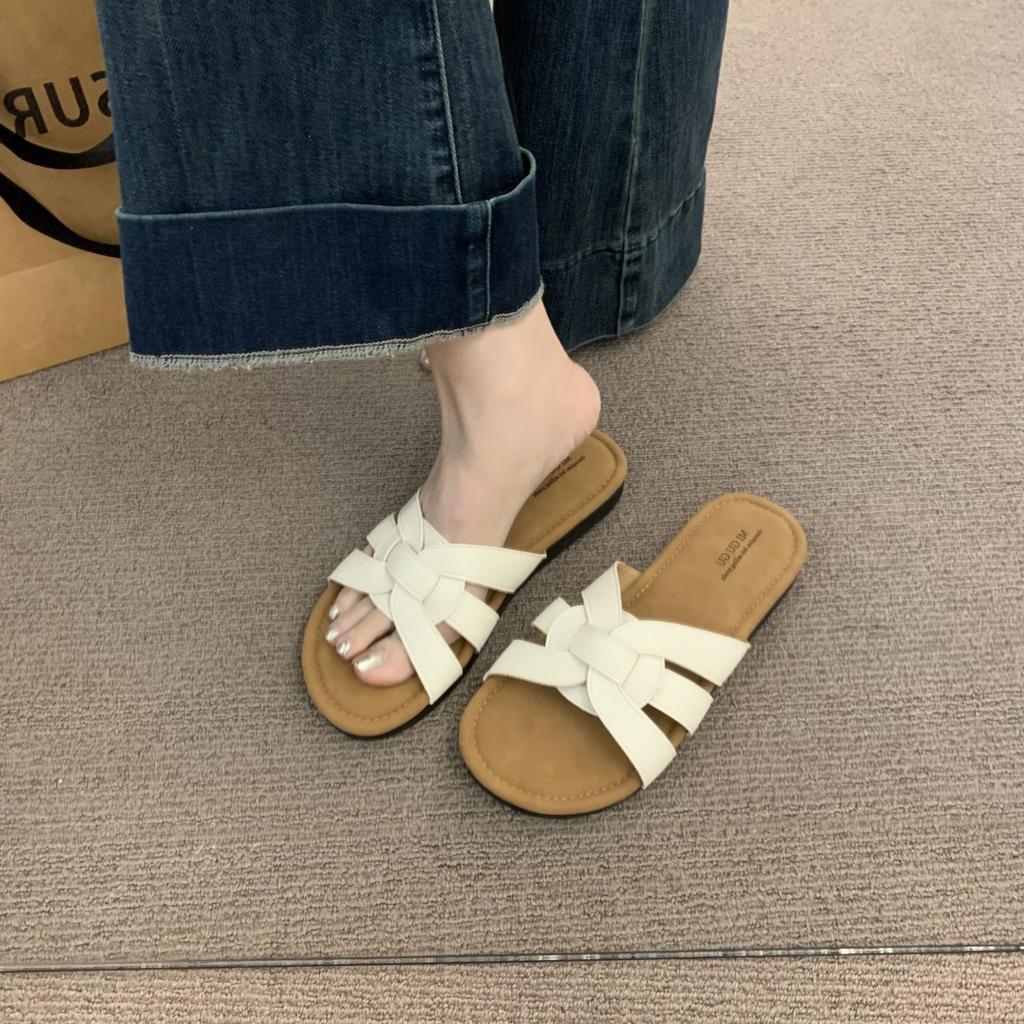 Fashion Shoes Slippers Flat Slides Slipers Women Summer Rubber 2025 Soft Concise  Shoes Women Slippers Summer Pantofle Slides Soft 2025
