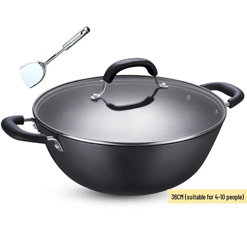 Supor 36cm Double-Handle Iron Wok