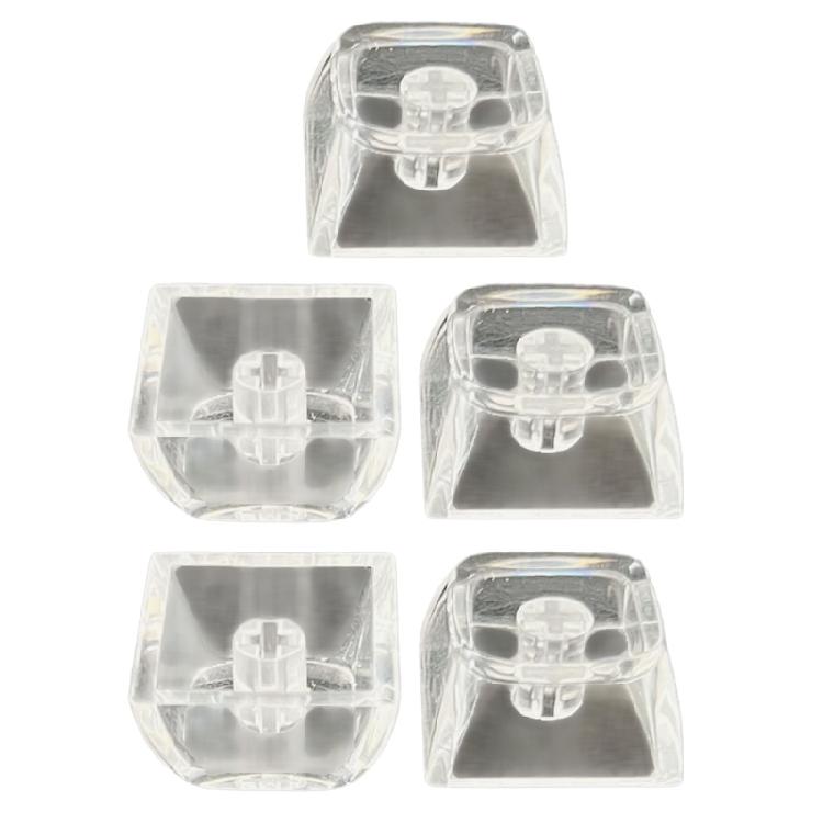 5/10pcs 1U Keycaps Set XDA Height Transparent with Backlit For Personalizing Mechanical Keyboards Enhances Typing