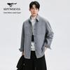 Men's Wool Blend Workwear Lapel Jacket