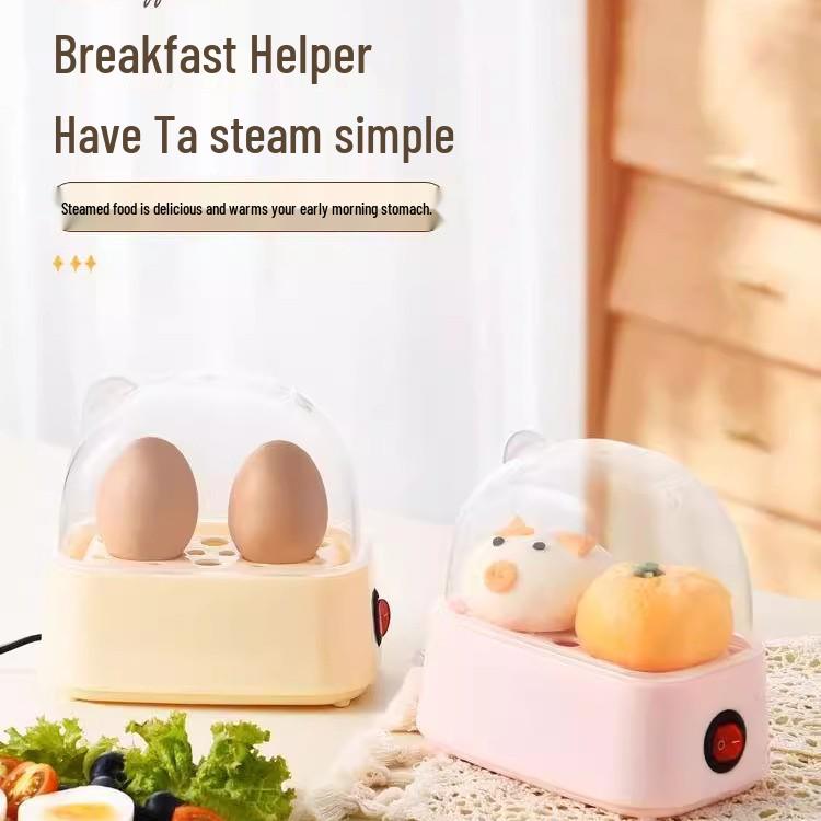 Compact Egg & Baby Food Steamer for One - Ideal for Breakfast & Office Use