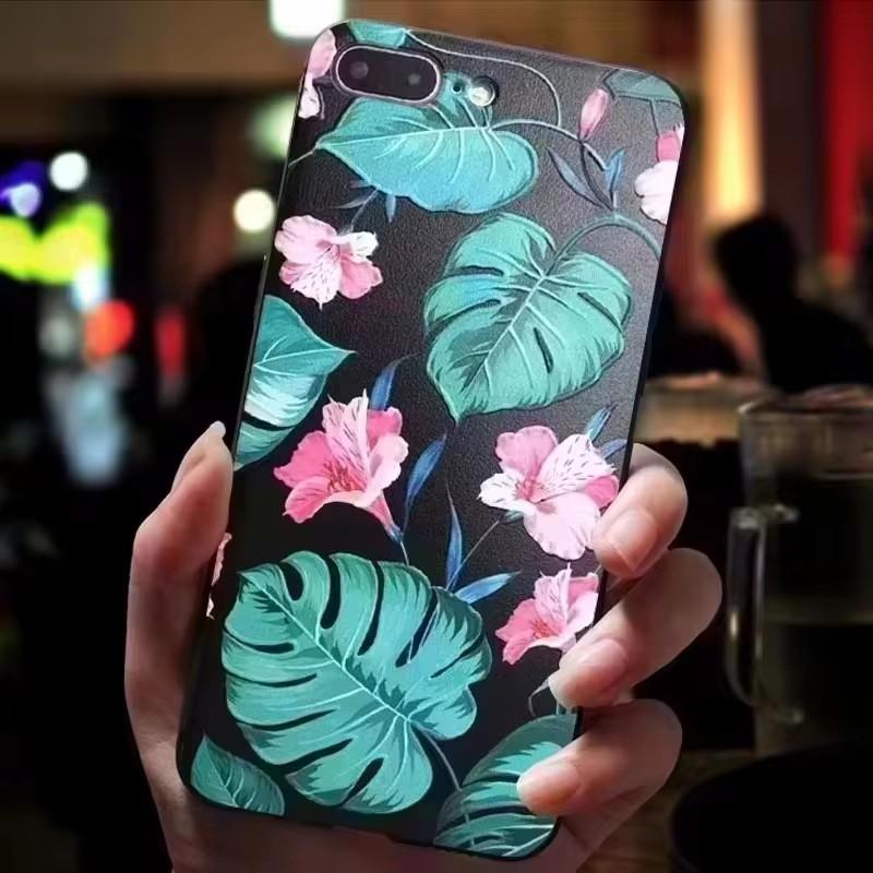 For Vivo Y33 / Y35 / Y36 Case 3D Flower Relief Silicone Emboss Back Covers for Vivo Y36 4G Case VivoY36 Printed Soft Cartoon