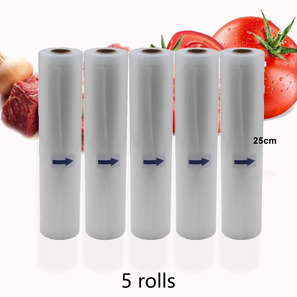 Bags For Food Vacuum Sealer Bags Rolls Storage BPA-Free For Vacuum Sealer Packaging 5 Rolls/lot 12+15+20+25+28cm*500cm