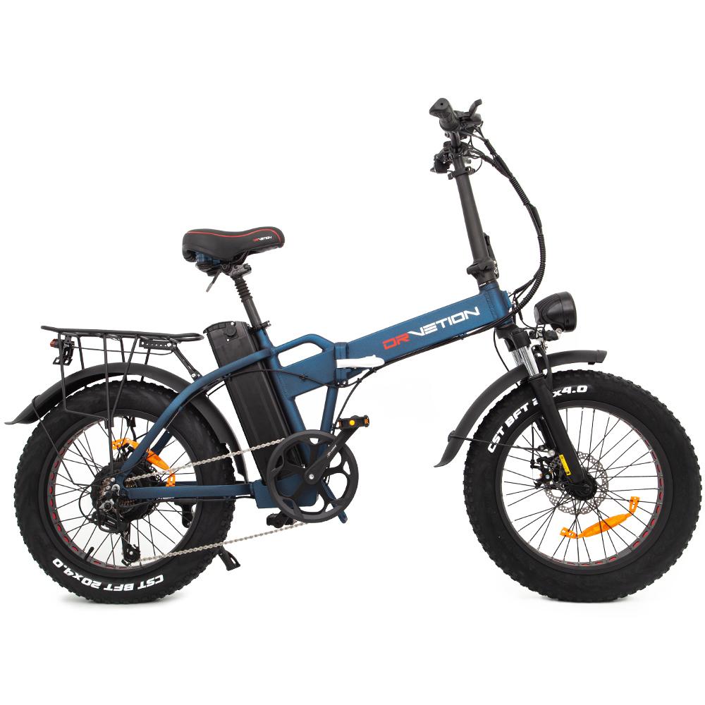 DRVETION AT20 Black/Blue 750W Motor 48V10AH/15AH/20AH Detachable Samsung Battery 20 * 4.0-inch Tire 7-speed 40KM/H Foldable Electric Bicycle