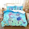 3d Printing Anime Deji Meets Girl Bedding Set Cartoon Anime Adult Kid Bedroom Duvet Cover Sets 3D Kawaii Girls