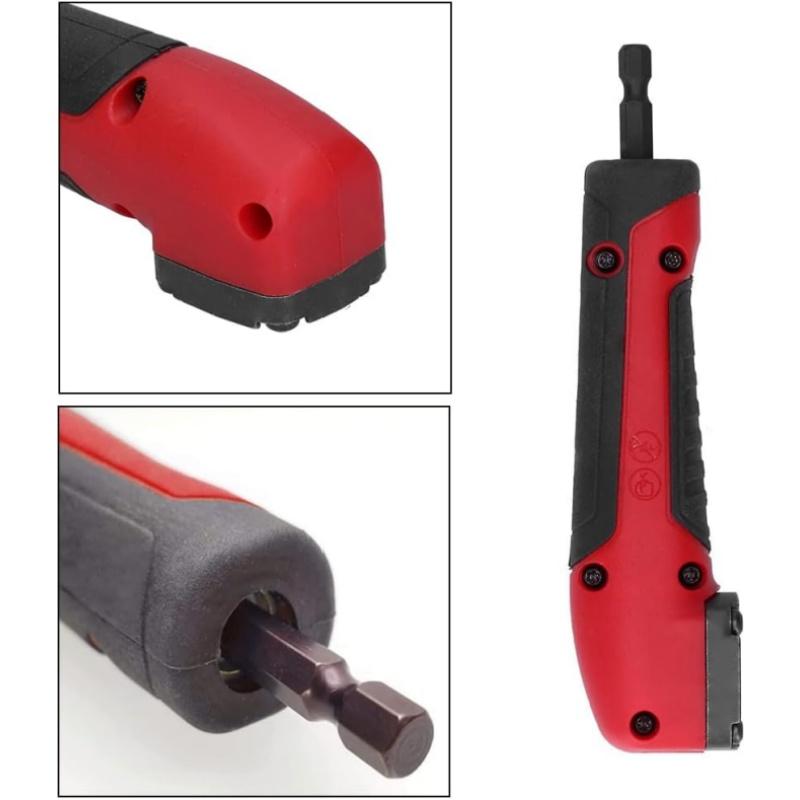 90 Degree Right Angle Drill Adapter Screwdriver Bit Holder Impact Driver Extension for Tight Corner Space