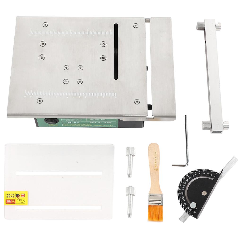 Mini Table Saw DIY Model Accuracy Electric Cutting Machine Adjustable Household Tool DC12-24V