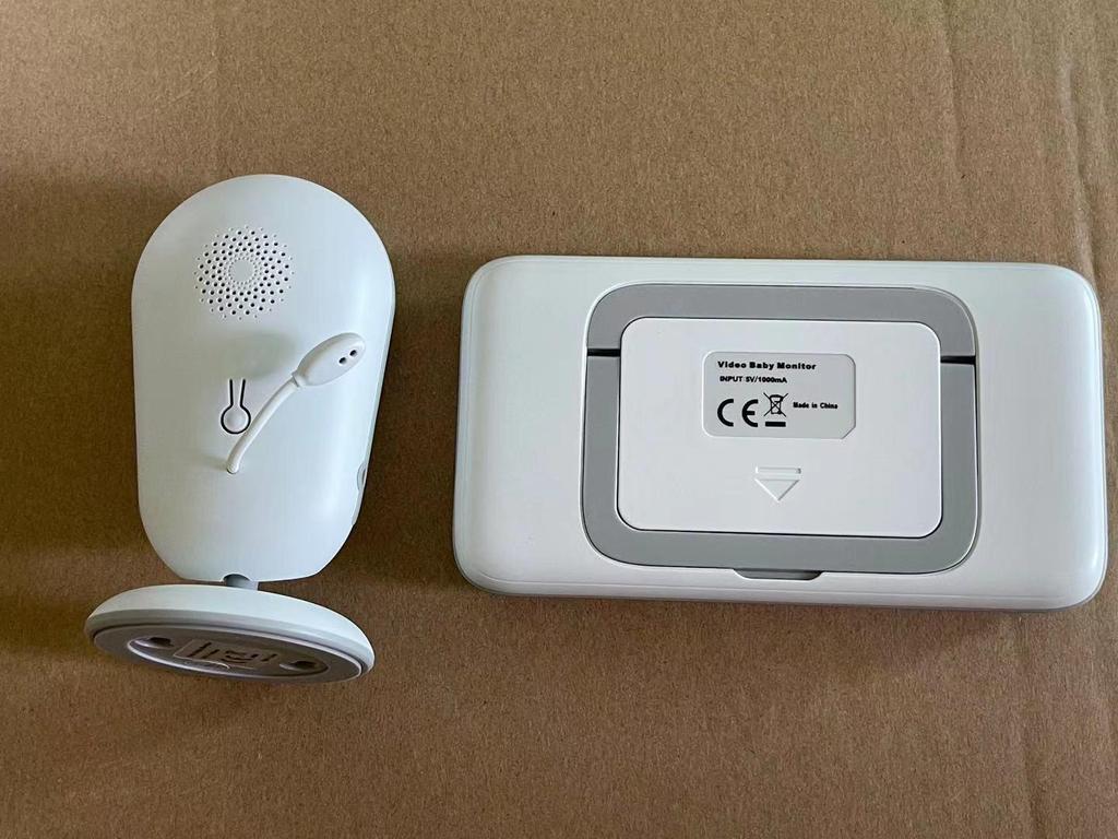 CrossVB609 3.2" Wireless Baby Monitor with Two-Way Talk, Night Vision, and Temperature Measurement