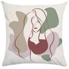 Home Pillowcase Square Office Decor Cushion Cover Printed Pattern Decoration