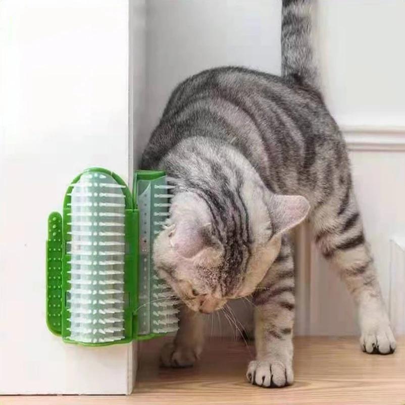 

Large cat corner hair scraper pet massage brush removes loose hair for cats pet grooming supplies