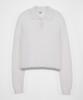 BELLOL Crop Hairy Collar Knit Ivory