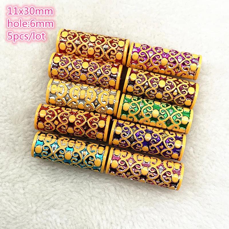 New 5pcs--50pcs Imitation Retro Acrylic Beads for Jewelry Making DIY Children Handmade Bracelets Necklace Accessories