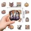 50 Retro Halloween Waterproof Stickers for Phones, Computers & Skateboards - Decorative Festival Decals