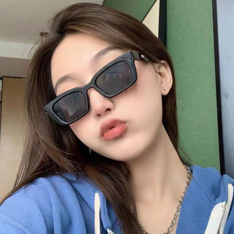 Vintage Square Sunglasses Woman Retro Brand Designer Sun Glasses Female Fashion Small Frame Points Lady Cat Eye