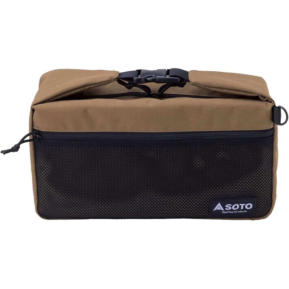 SOTO Storage Box Solo Gear Lightweight Compact with Detachable Shoulder Strap and Mesh Pocket Outdoor Minimalist Bag ST-3109