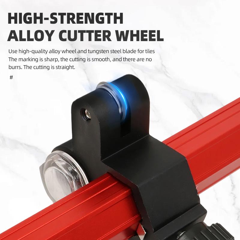 Multi-functional Aluminum Alloy Tile and Glass Push Cutter with Roller Blade